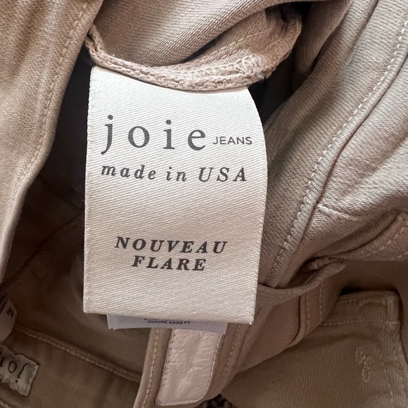 Joie Nouveau Flare Beige stretch jeans 28 #10 - Picture 7 of 9